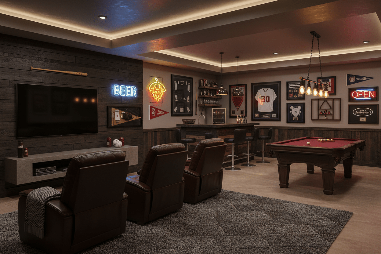 20 Tips for Creating the Ultimate Man Cave: A Step-by-Step Guide - Bro Dreams
