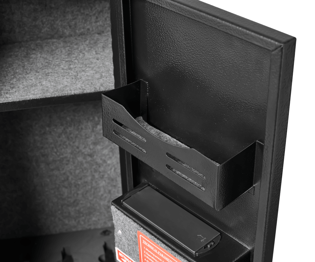 5 gun safes with 3 pistol pockets, quick access biometric adjustable heavy - duty gun rack mounted gun safes - Bro Dreams