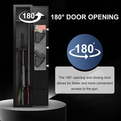 5 gun safes with 3 pistol pockets, quick access biometric adjustable heavy - duty gun rack mounted gun safes - Bro Dreams