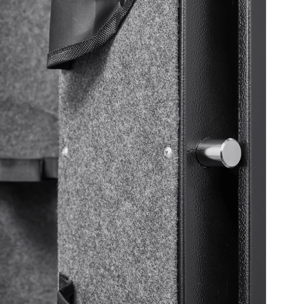 5 gun safes with 3 pistol pockets, quick access biometric adjustable heavy - duty gun rack mounted gun safes - Bro Dreams