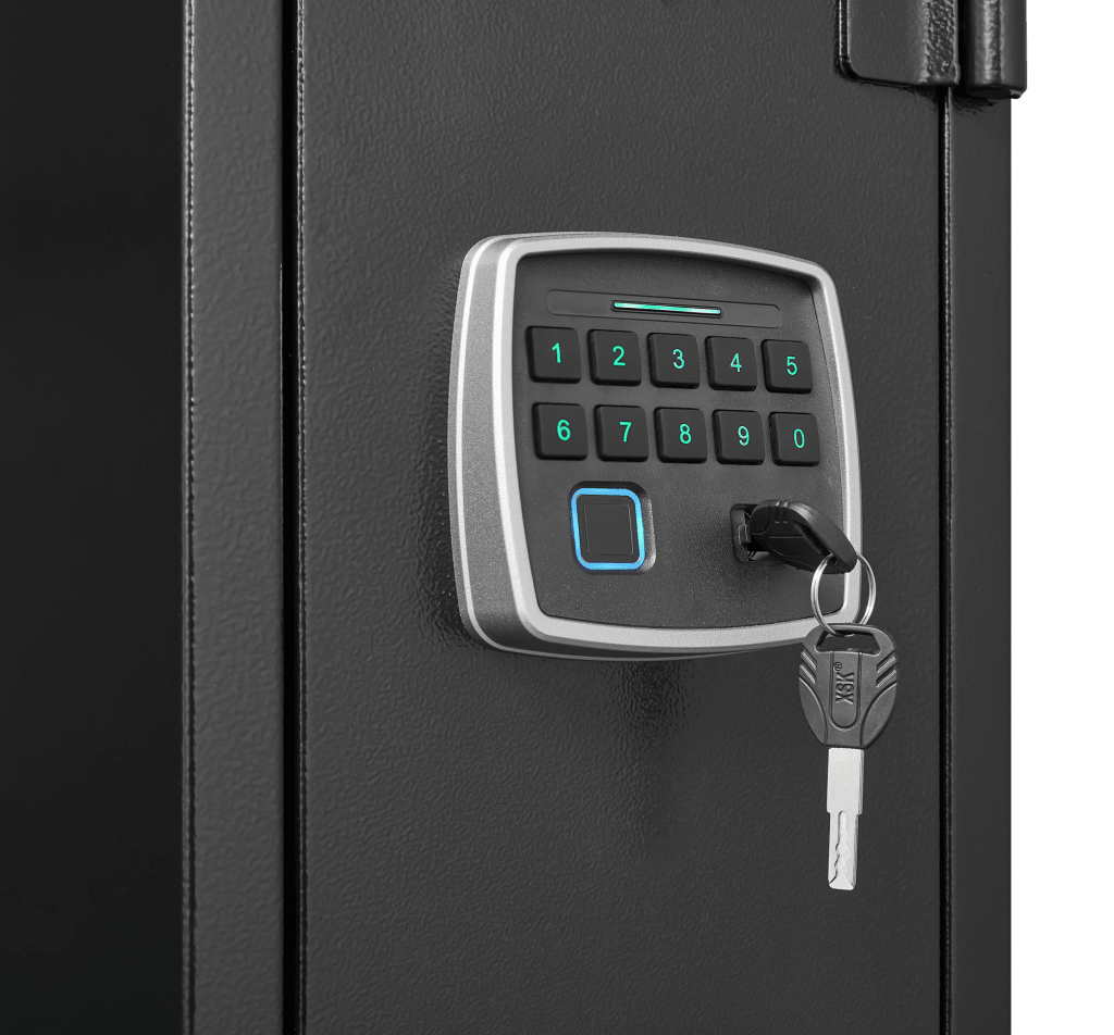 5 gun safes with 3 pistol pockets, quick access biometric adjustable heavy - duty gun rack mounted gun safes - Bro Dreams