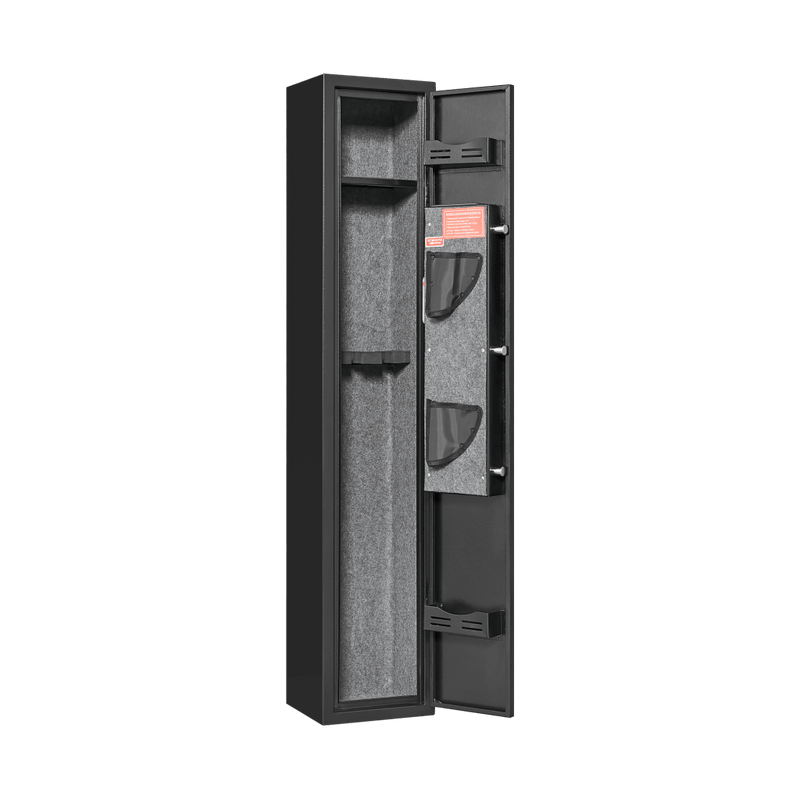 5 gun safes with 3 pistol pockets, quick access biometric adjustable heavy - duty gun rack mounted gun safes - Bro Dreams