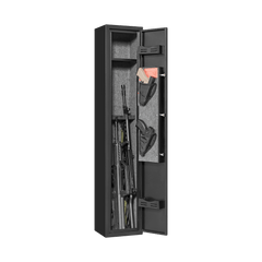 5 gun safes with 3 pistol pockets, quick access biometric adjustable heavy - duty gun rack mounted gun safes - Bro Dreams