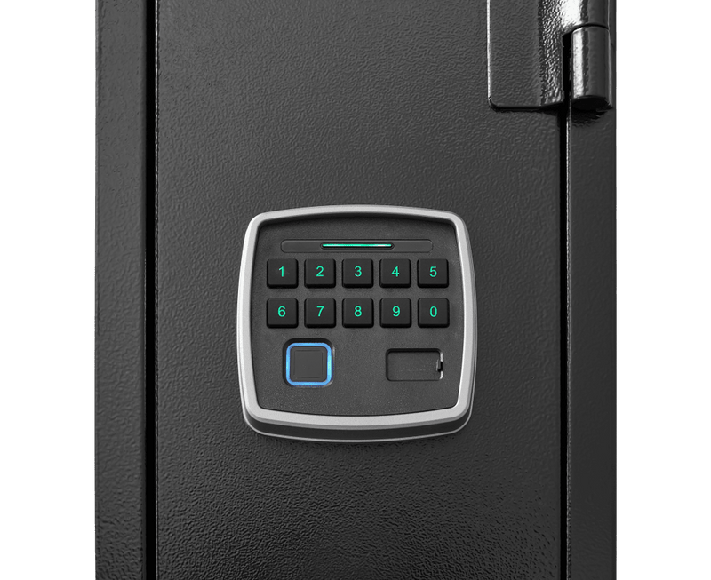 5 gun safes with 3 pistol pockets, quick access biometric adjustable heavy - duty gun rack mounted gun safes - Bro Dreams