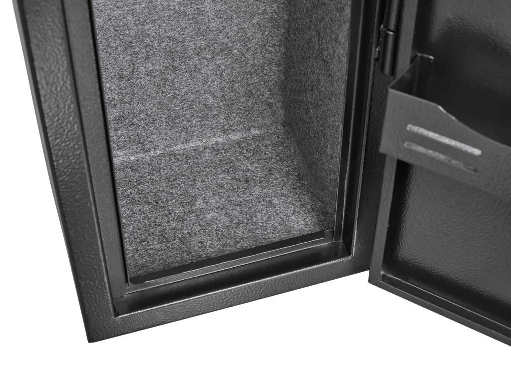 5 gun safes with 3 pistol pockets, quick access biometric adjustable heavy - duty gun rack mounted gun safes - Bro Dreams