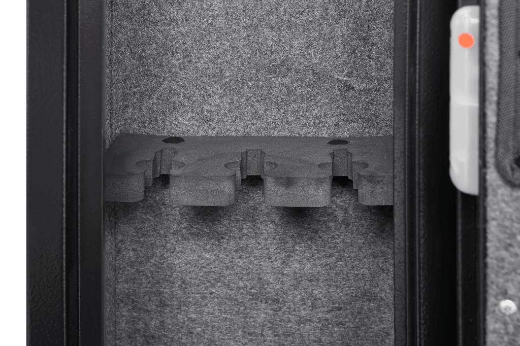 5 gun safes with 3 pistol pockets, quick access biometric adjustable heavy - duty gun rack mounted gun safes - Bro Dreams