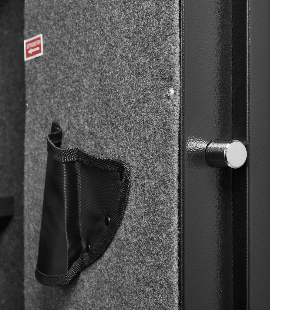 5 gun safes with 3 pistol pockets, quick access biometric adjustable heavy - duty gun rack mounted gun safes - Bro Dreams