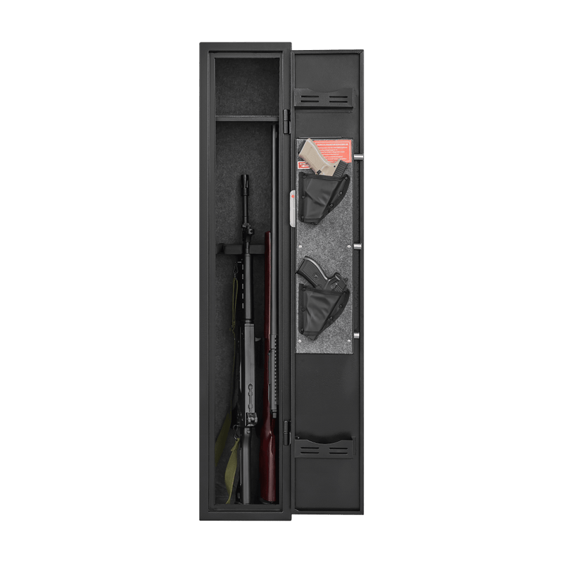 5 gun safes with 3 pistol pockets, quick access biometric adjustable heavy - duty gun rack mounted gun safes - Bro Dreams