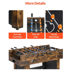 54 - Inch 3 - In - 1 Air Hockey, Ping Pong And Foosball Table Combo (SAK14896) - Bro Dreams