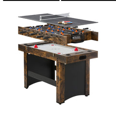 54 - Inch 3 - In - 1 Air Hockey, Ping Pong And Foosball Table Combo (SAK14896) - Bro Dreams