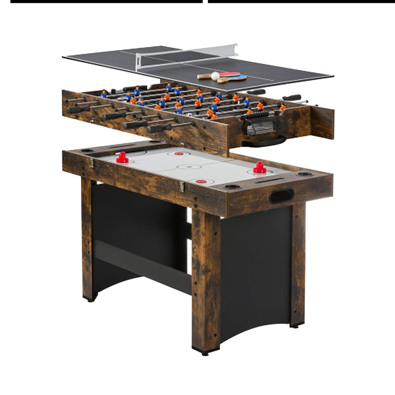 54 - Inch 3 - In - 1 Air Hockey, Ping Pong And Foosball Table Combo (SAK14896) - Bro Dreams