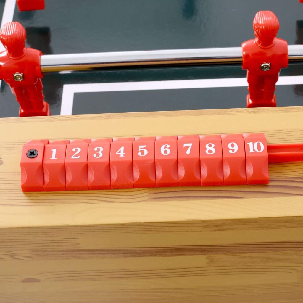 54 - Inch Hurricane Light Cherry Foosball Table With Accessories (SAK38651) - Bro Dreams