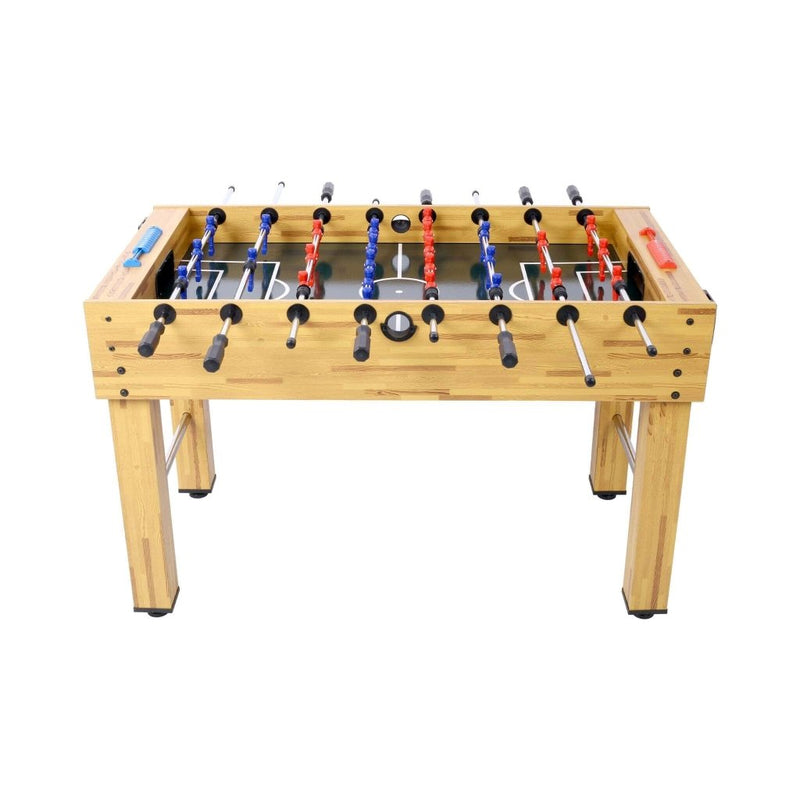 54 - Inch Hurricane Light Cherry Foosball Table With Accessories (SAK38651) - Bro Dreams