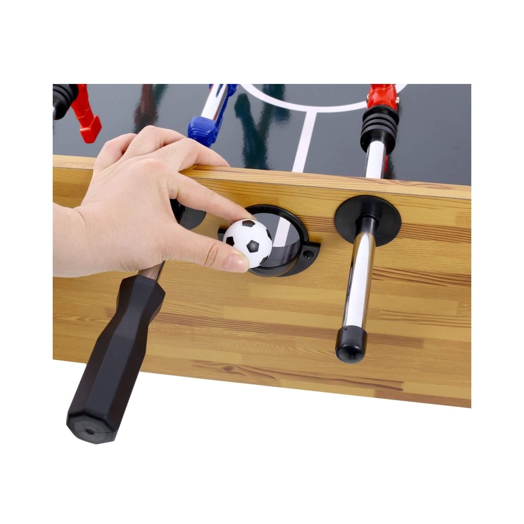 54 - Inch Hurricane Light Cherry Foosball Table With Accessories (SAK38651) - Bro Dreams