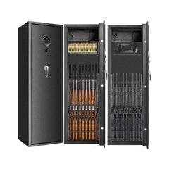 57" Heavy - Duty Anti - Theft Fireproof Biometric Gun Rifle Pistol Safe For Home, 11 - 12 Guns (SAK53816) - Bro Dreams