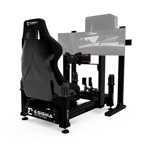 6 Sigma Standard Pedal Tray / Single Monitor Stand with PC Mount / Mimo 4 Lite 6S-120 / Asetek Forte Bundle