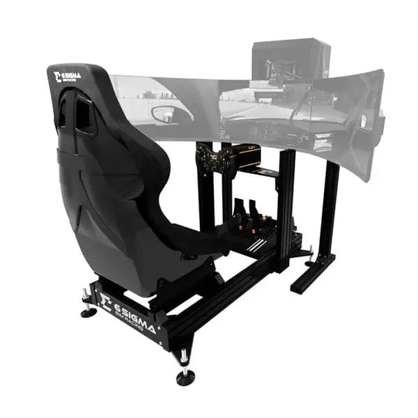 6 Sigma Standard Pedal Tray / Triple Monitor Stand with PC Mount / Mimo 4 6S-120 / Asetek Forte Bundle