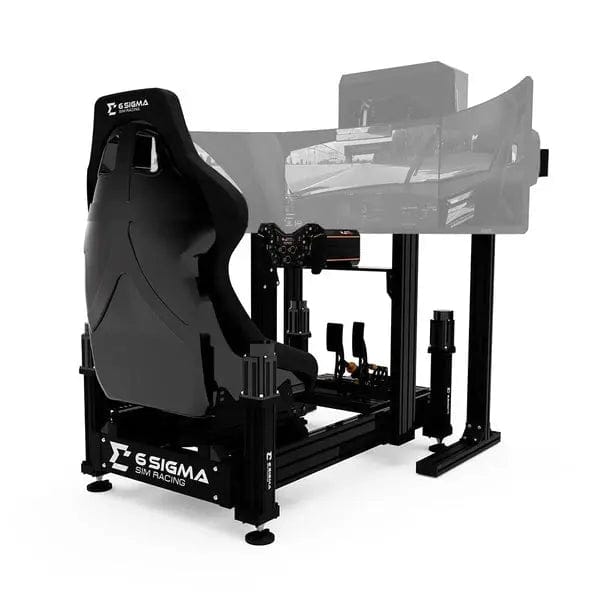 6 Sigma Standard Pedal Tray / Triple Monitor Stand with PC Mount / Mimo 4 Lite 6S-120 / Asetek Forte Bundle
