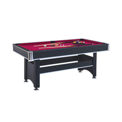 6FT Premium Wooden Multifunctional Pool Table With Table Tennis Top (SAK62741) - Bro Dreams