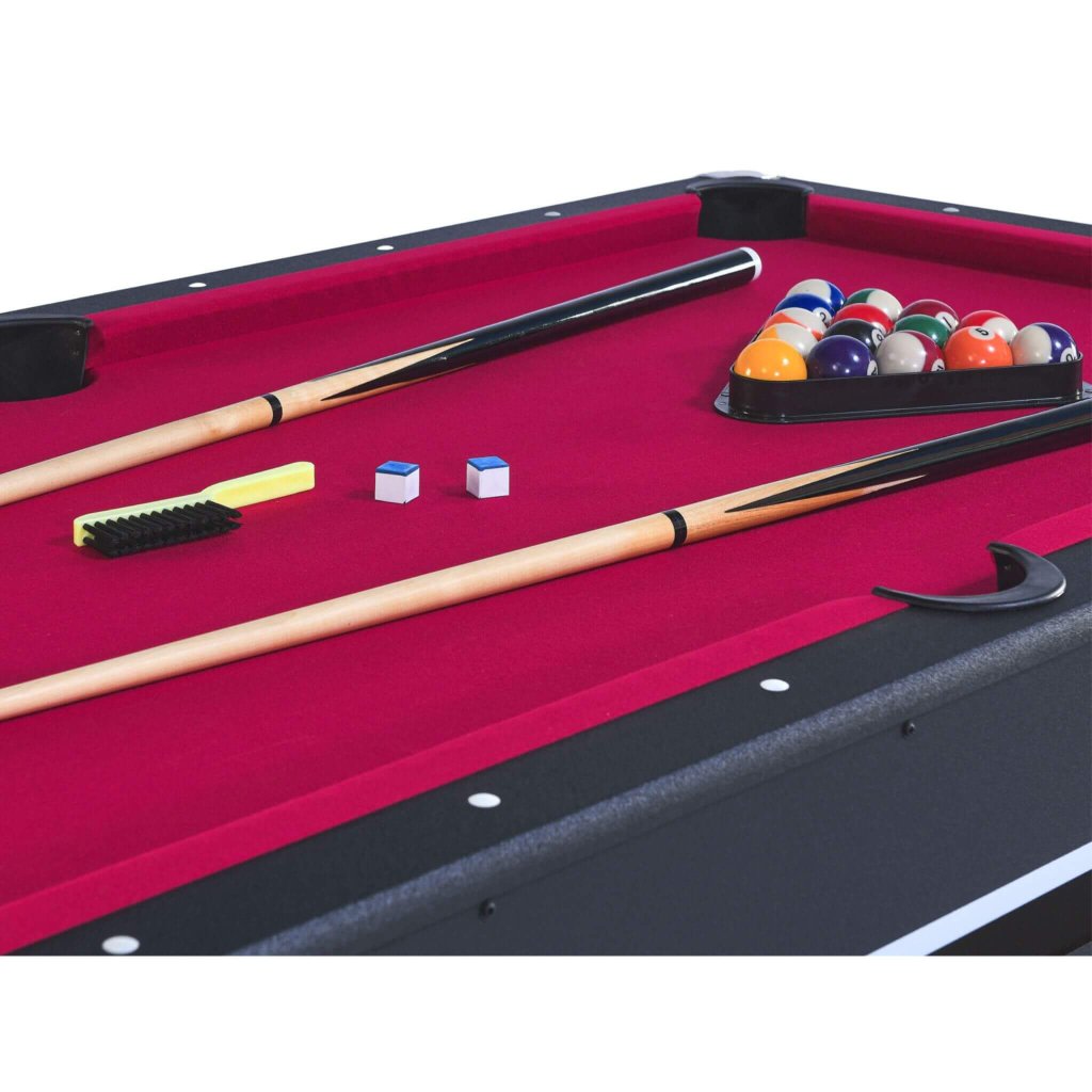 6FT Premium Wooden Multifunctional Pool Table With Table Tennis Top (SAK62741) - Bro Dreams