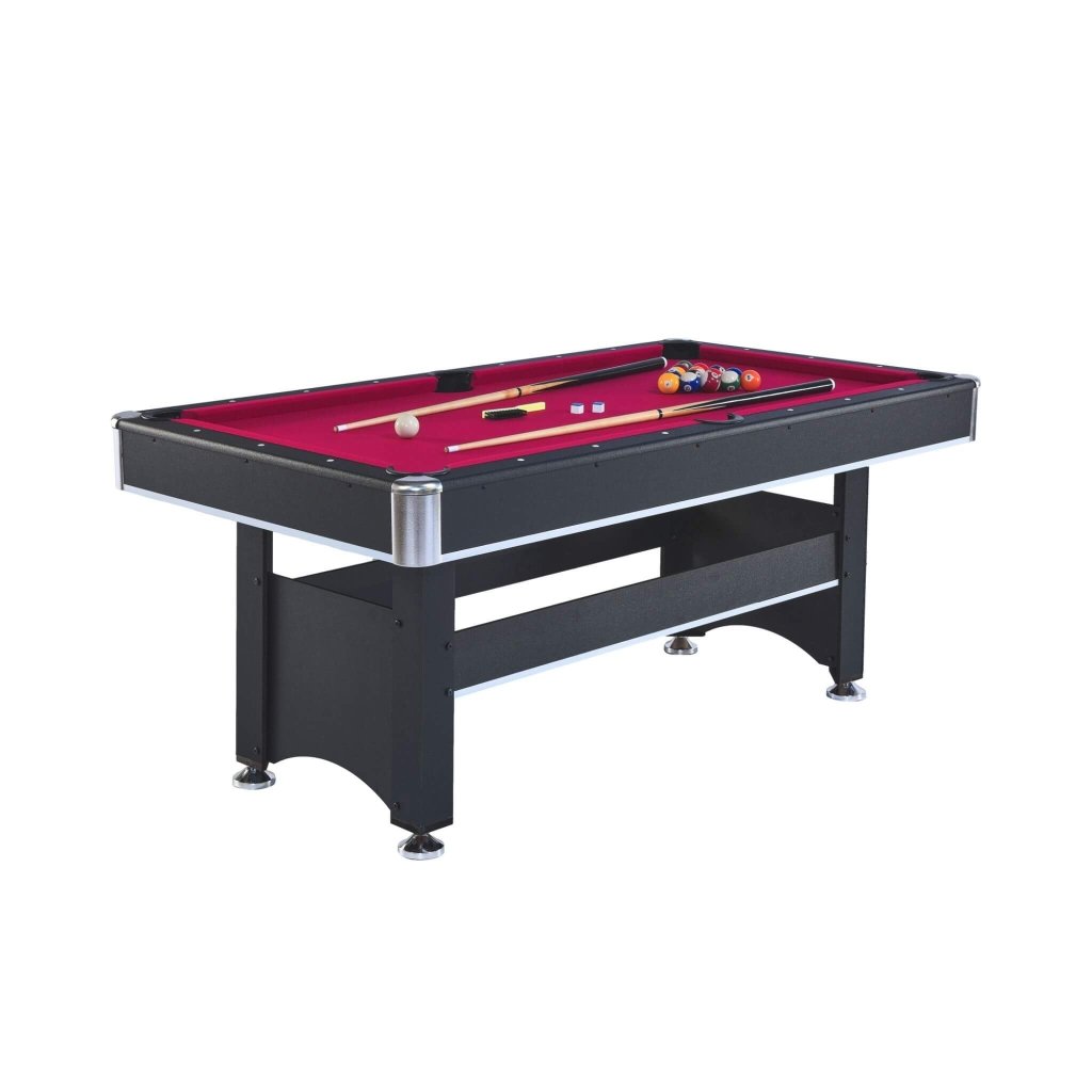 6FT Premium Wooden Multifunctional Pool Table With Table Tennis Top (SAK62741) - Bro Dreams