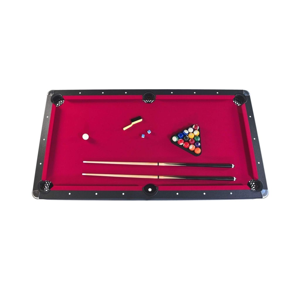 6FT Premium Wooden Multifunctional Pool Table With Table Tennis Top (SAK62741) - Bro Dreams