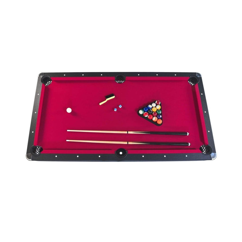 6FT Premium Wooden Multifunctional Pool Table With Table Tennis Top (SAK62741) - Bro Dreams