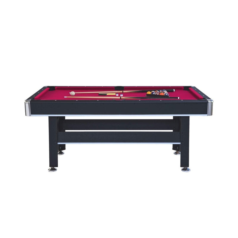 6FT Premium Wooden Multifunctional Pool Table With Table Tennis Top (SAK62741) - Bro Dreams