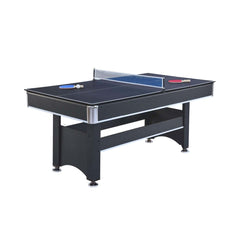6FT Premium Wooden Multifunctional Pool Table With Table Tennis Top (SAK62741) - Bro Dreams