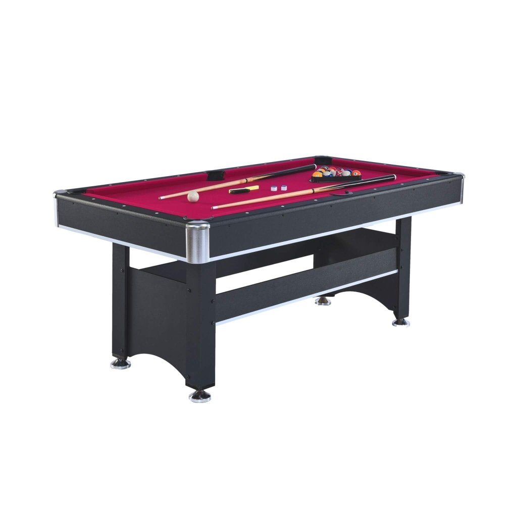 6FT Premium Wooden Multifunctional Pool Table With Table Tennis Top (SAK62741) - Bro Dreams