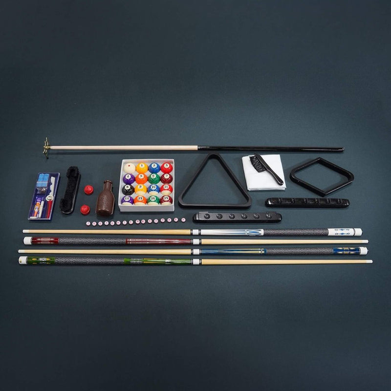 8FT Premium Professional Regal Slate Modern Graphite Solid Wood Billiard Pool Table Wtih Custom Table Cloth (SAK64029) - Bro Dreams
