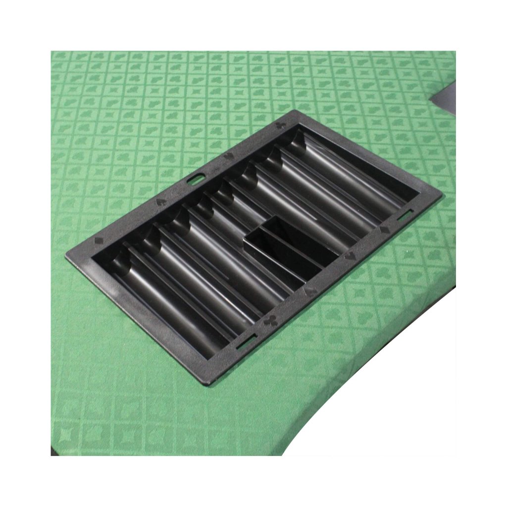 96 - Inch Premium 10 - Player Poker Table With Cup Holders And Chip Tray (SAK16495) - Bro Dreams