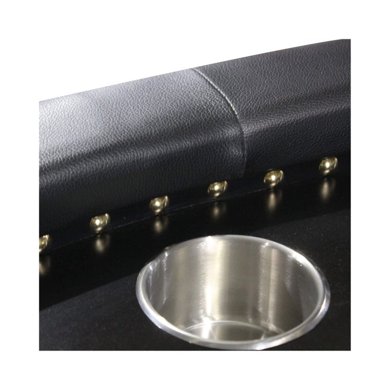 96 - Inch Premium 10 - Player Poker Table With Cup Holders And Chip Tray (SAK16495) - Bro Dreams