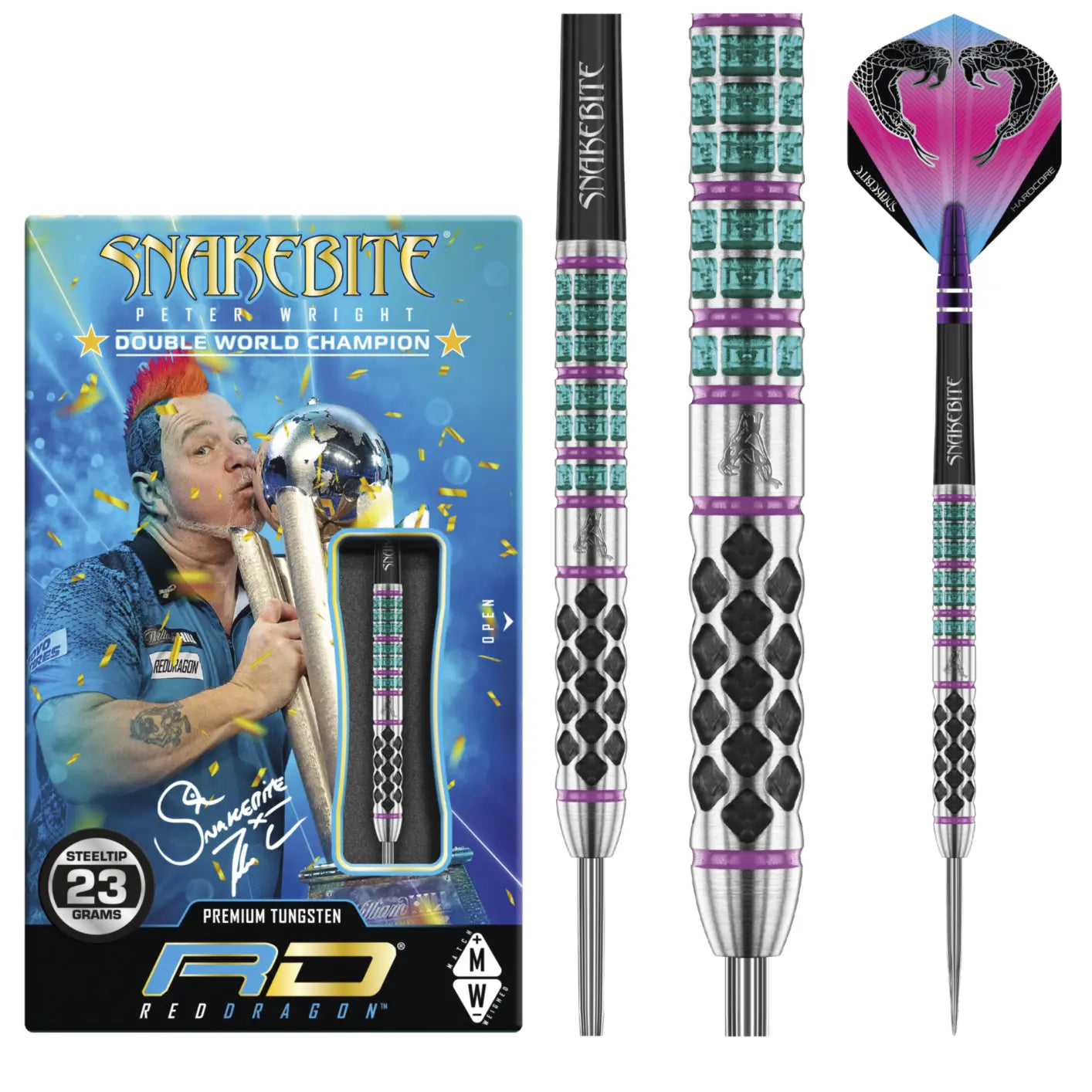 Peter Wright Snakebite World Champion Supa-Venom Darts C.P.Dean Company