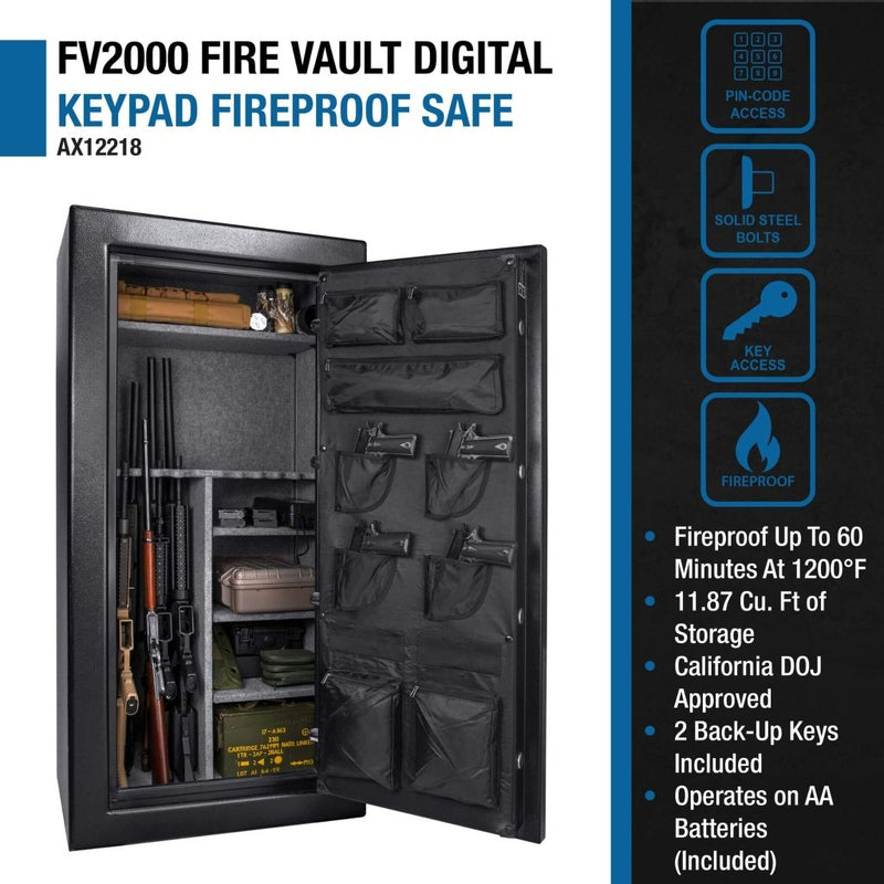 Barska 1.87 CF Heavy - Duty Extra - Large Industrial Steel Fireproof Safe Vault With Digital Keypad (SAK63810) - Bro Dreams