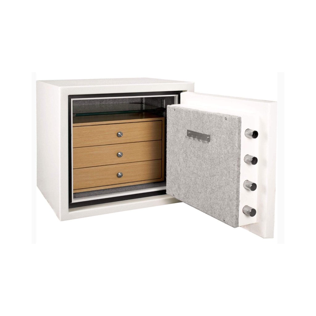 Barska 1.91 CF White Fireproof Jewelry Safe With Digital Keypad Lock (SAK42861) - Bro Dreams