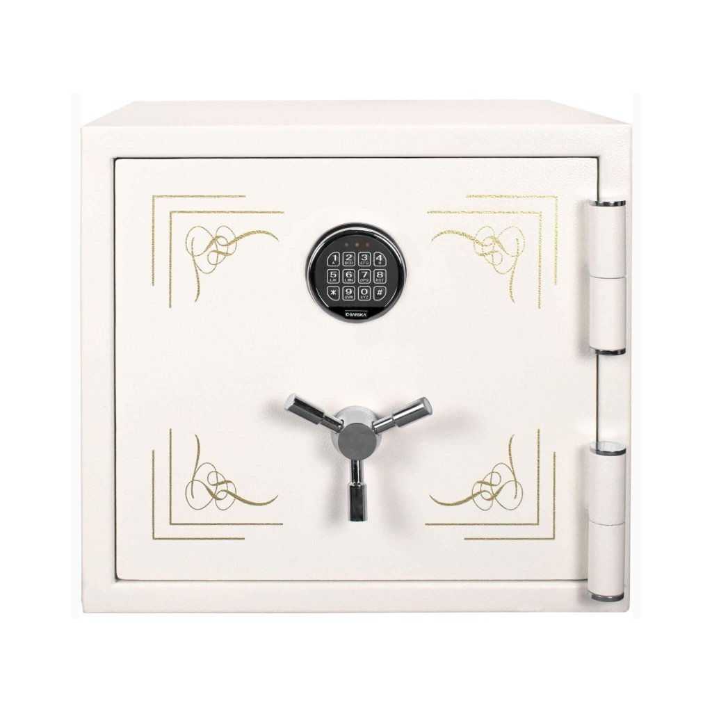 Barska 1.91 CF White Fireproof Jewelry Safe With Digital Keypad Lock (SAK42861) - Bro Dreams