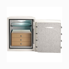 Barska 2.75 CF White Fireproof Jewelry Safe With Jewelry Storage Drawer (SAK69047) - Bro Dreams