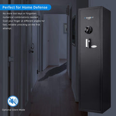 Barska 4.33 CF Heavy - Duty Rifle Gun Safe With Biometric And Digital Keypad Access (SAK80356) - Bro Dreams