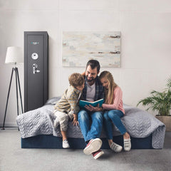 Barska 5.51 CF Tall Biometric Rifle Safe With Biometric Keypad (SAK90412) - Bro Dreams