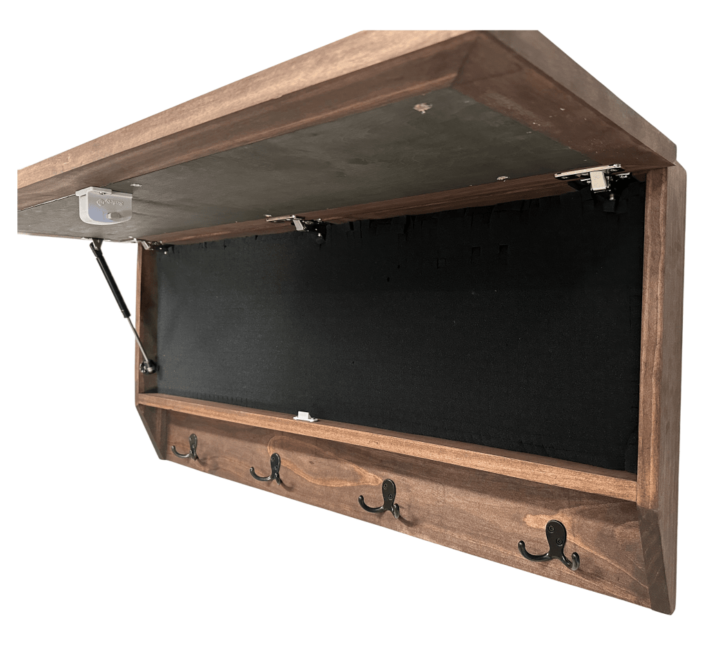 Birds in a Tree Large Gun Concealment Coat Rack - Handcrafted Wooden Gun Cabinets - Gun Shelf Hidden Storage for Rifles, Shotguns, & Handguns - Quick Access Hidden Wall Safe - Bro Dreams