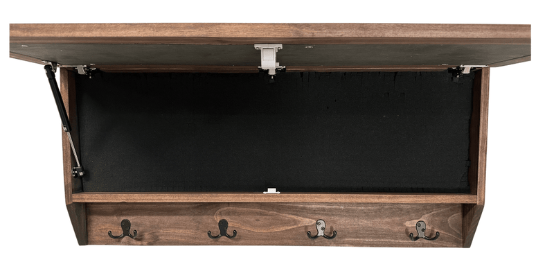 Birds in a Tree Large Gun Concealment Coat Rack - Handcrafted Wooden Gun Cabinets - Gun Shelf Hidden Storage for Rifles, Shotguns, & Handguns - Quick Access Hidden Wall Safe - Bro Dreams