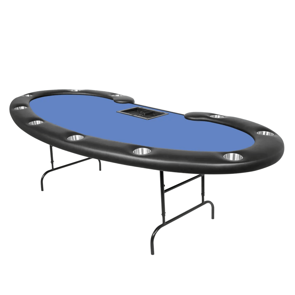 Bro Dreams Poker Table Blue Folding Leg Tables Prestige - Standard Felt