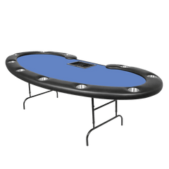 Bro Dreams Poker Table Blue Folding Leg Tables Prestige - Standard Felt