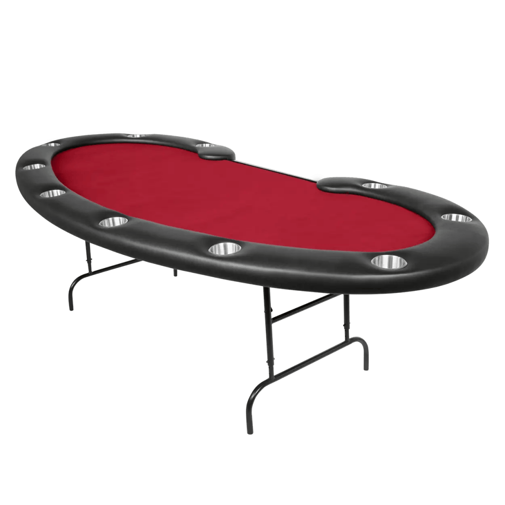 Bro Dreams Poker Table Red Folding Leg Tables Prestige - Standard Felt