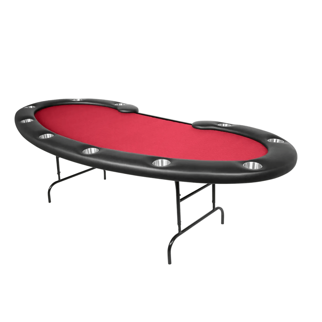 Bro Dreams Poker Table Red Folding Leg Tables Prestige - Suited Speed