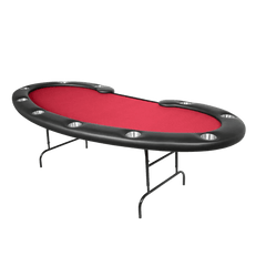 Bro Dreams Poker Table Red Folding Leg Tables Prestige - Suited Speed