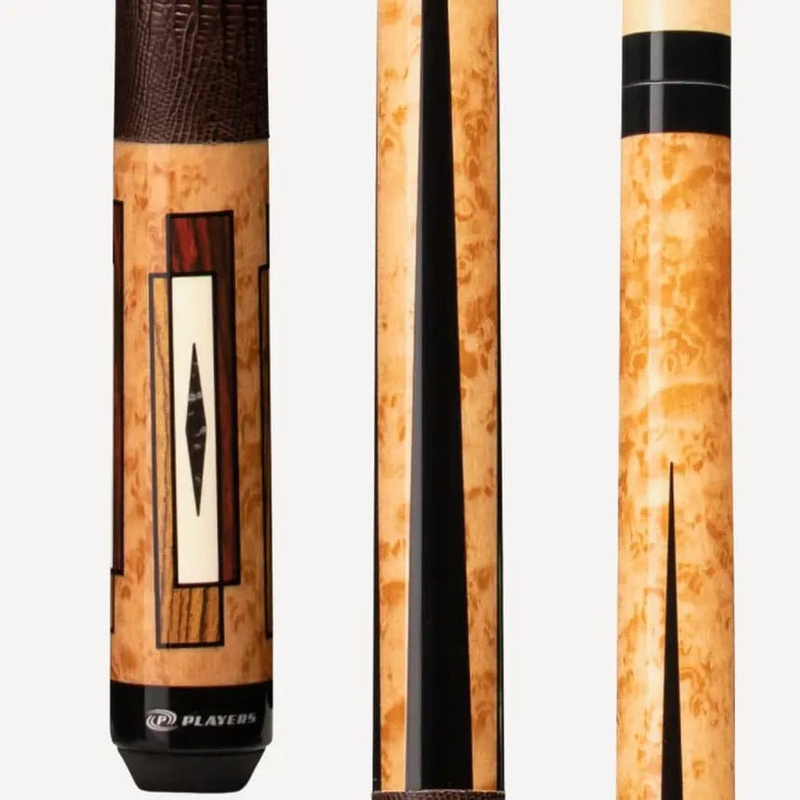 C.P.Dean Company Cue Stick Antique Maple with Lizard Wrap Players Cue