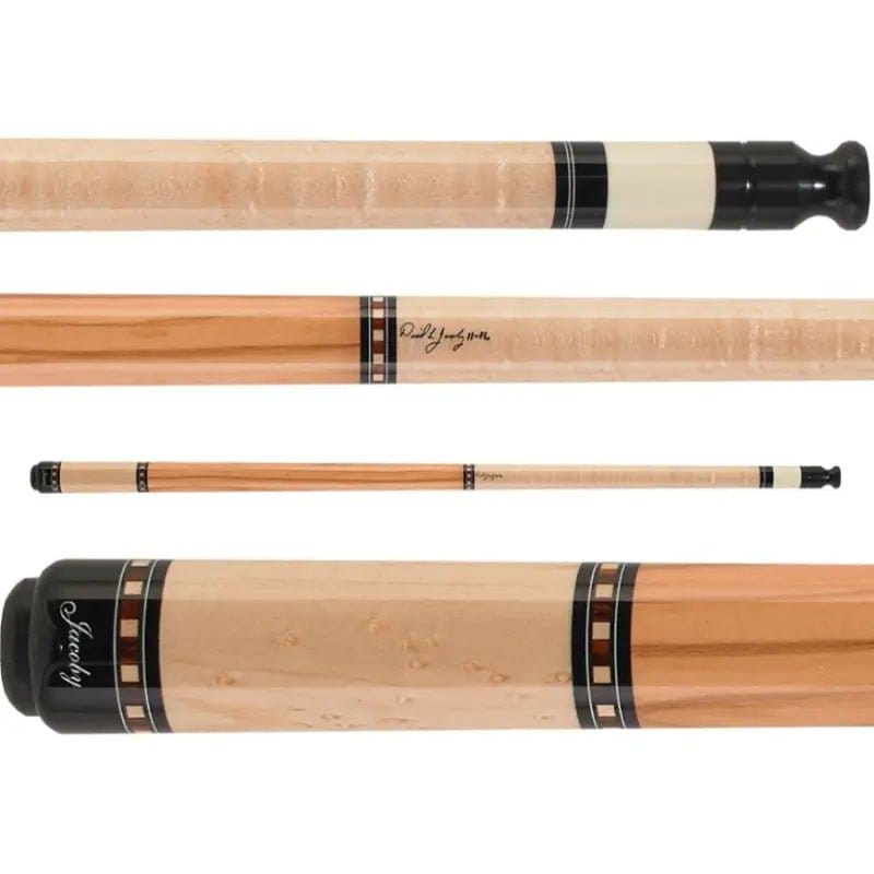 C.P.Dean Company Cue Stick Jacoby HB1 Birdseye Maple, Mediterranean Olivewood with Cocobolo Index Rings 18.8oz