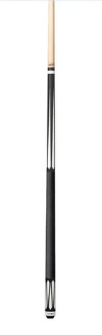 C.P.Dean Company Cue Stick K2 Cue Matte Black and White Floating Design, Leather Lore Wrap